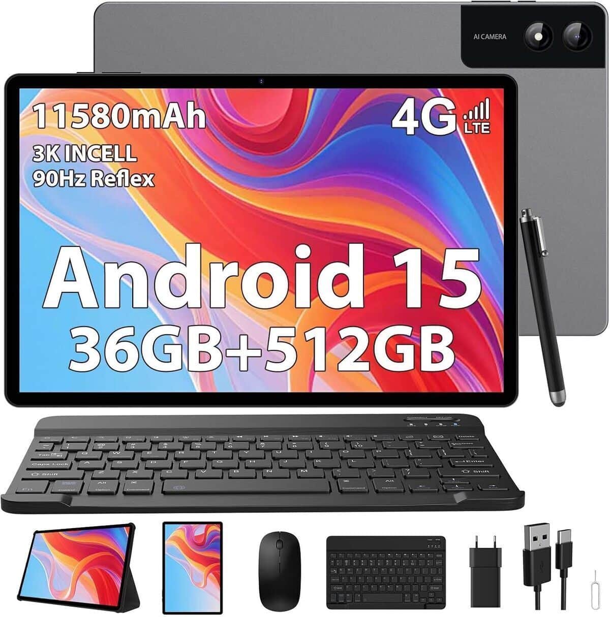 Test de la tablette SADSYMB 13 pouces Android 15 : puissance et connectivité