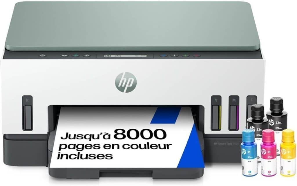 Test de l'imprimante HP Smart Tank 7007 : polyvalence et encre incluse