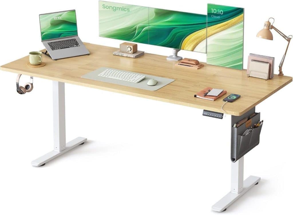 Test du bureau électrique SONGMICS LSD138YA01 : confort réglable optimal