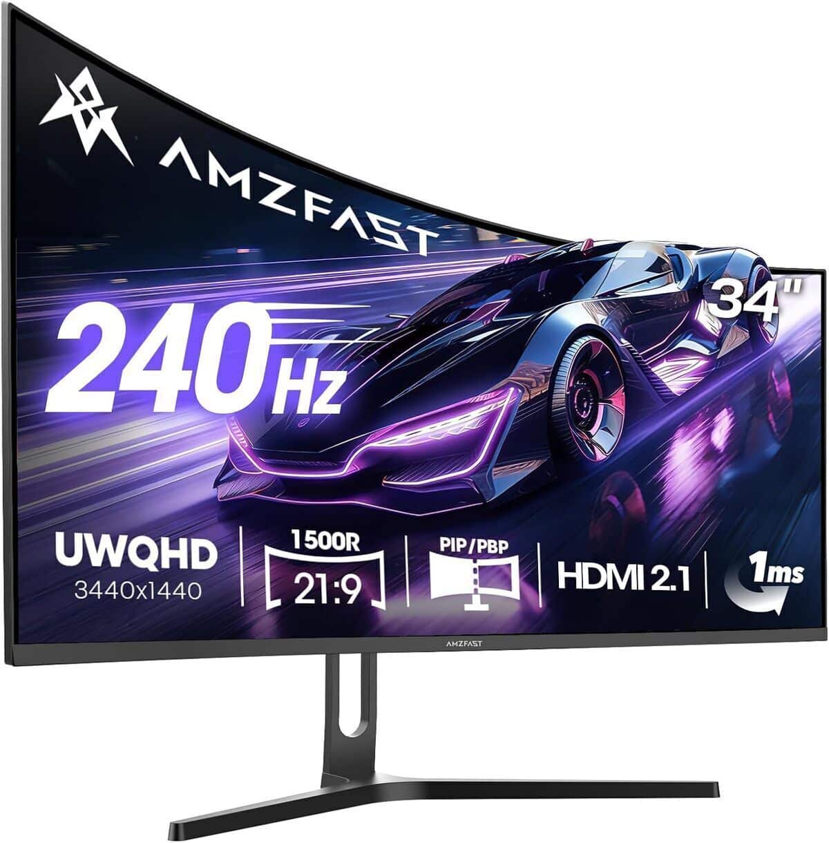 Test écran incurvé Amzfast AMZG34C5QPRO 34 pouces 240Hz